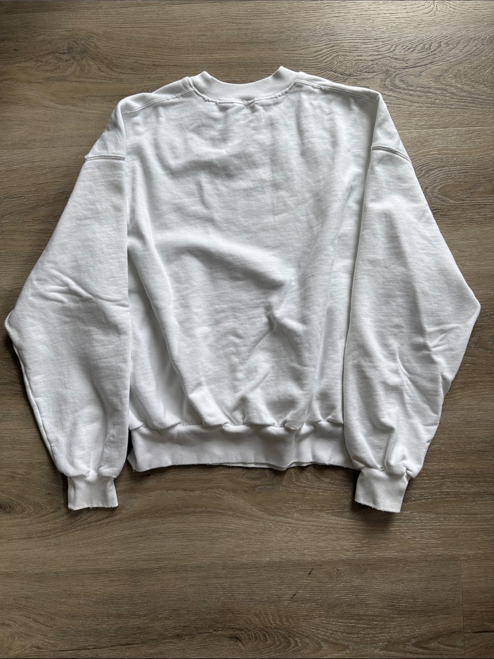 Balenciaga White Crewneck with Black Script Logo - Picture 4 of 7